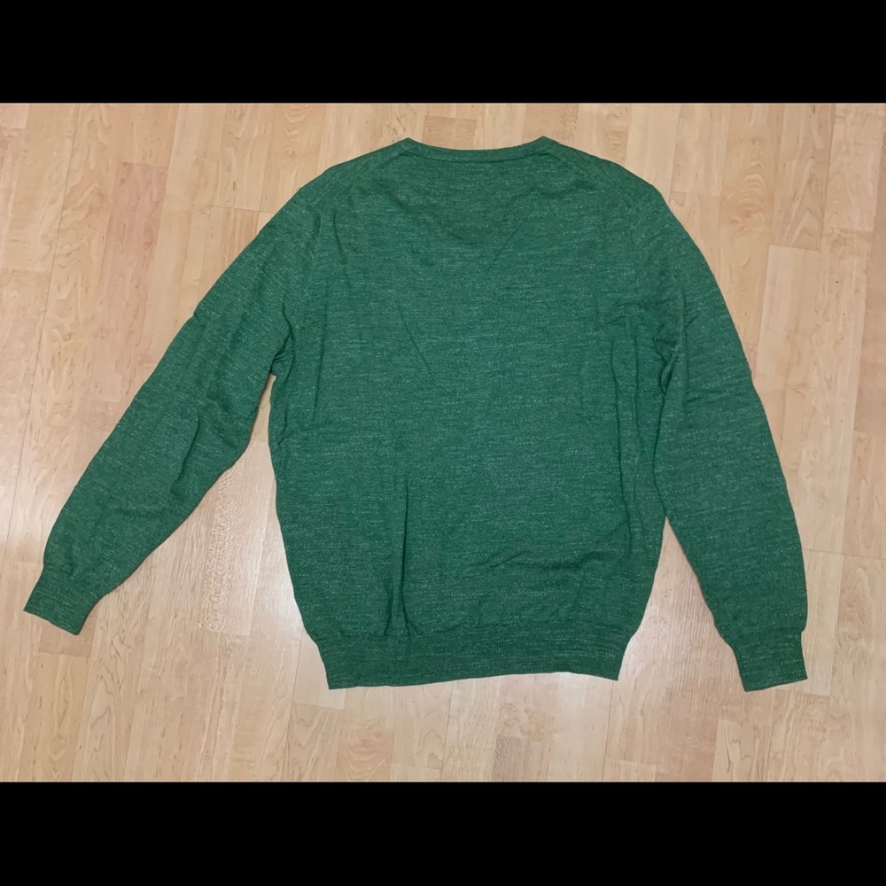 J. Crew Green V neck Sweater - Picture 3 of 4
